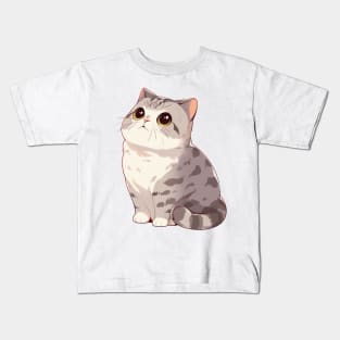 Cute British Shorthair Cat Kids T-Shirt